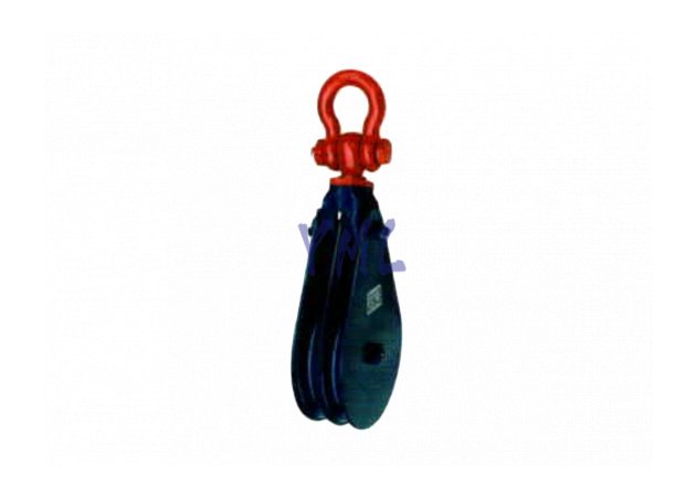 BL17 H409 Light type Champion Snatch Block Double Sheave with Shackle