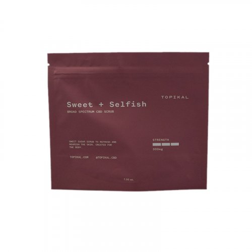 Sweet sugar scrub Stand Up Zipper Pouch for skin care 