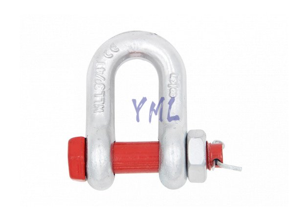 SH08 Bolt Type Safety Chain Shackle, U.S. Type G2150, Drop Forged