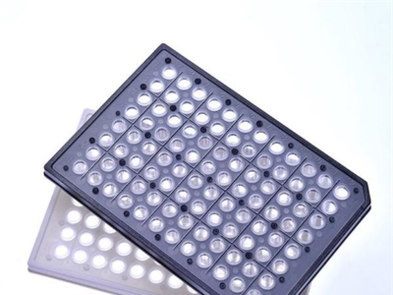 200μl 96-well PCR Half Skirt Amplification plate,Black 10 plates per bag,5 bags per case