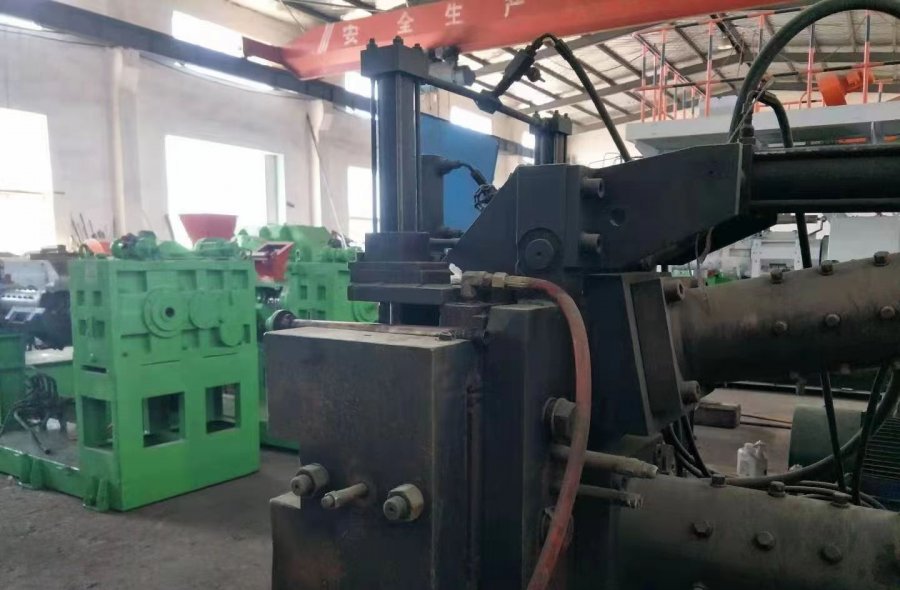 Used tire tread duplex extruder 90/120-495