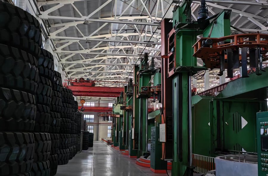 Giant tire factory for sale including TBM and curing press-956