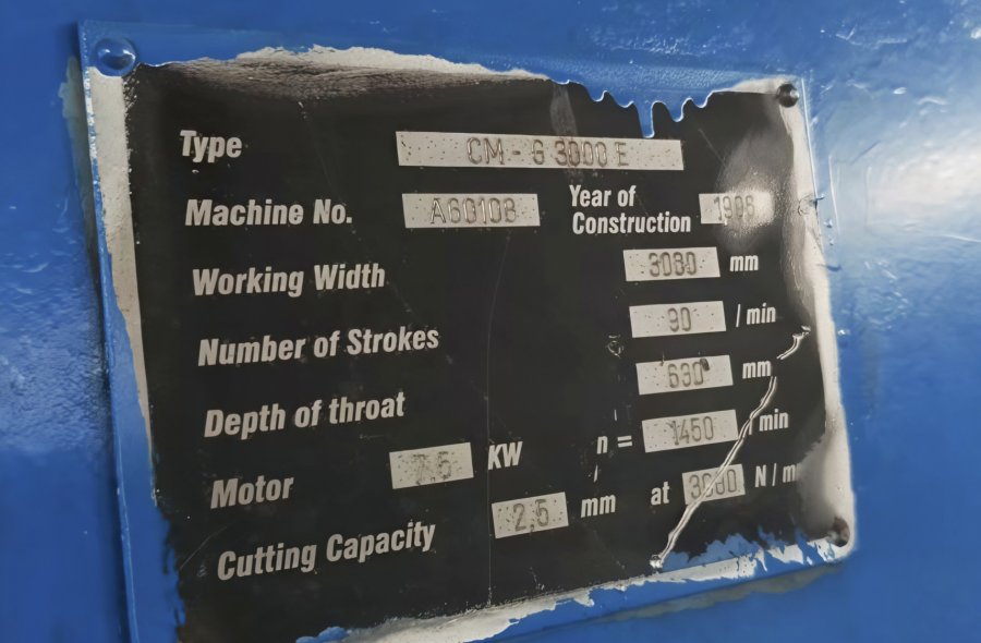 Used CM-G 3000 E Steel fabric cutting machine for Sale-2374