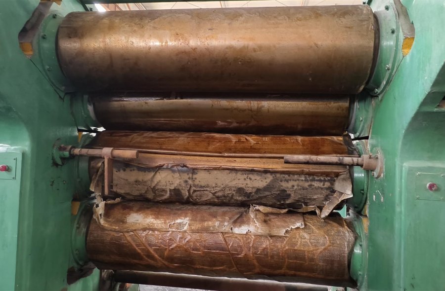 Wuxi Shuangxiang XY-4F 400×1400 four-roll calender for sale-2448