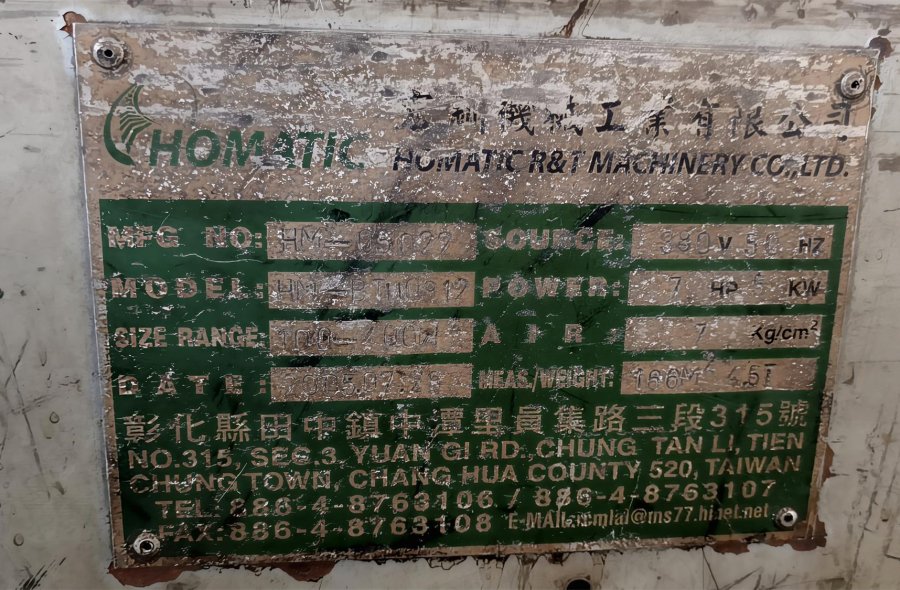 Used HOMATIC BTU0812 Tire Building Machine For Sale-2560