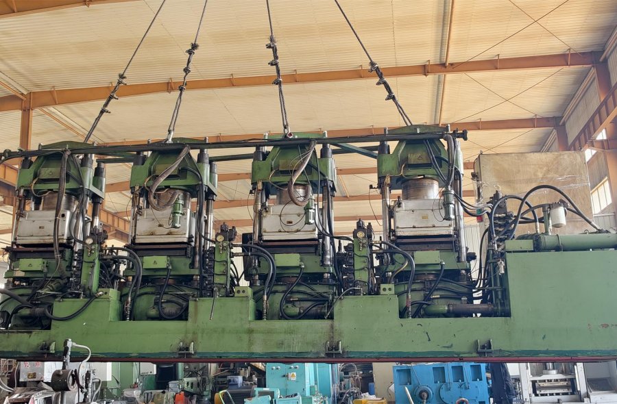 2 Sets Used Tomy 200T 4-Station Vacuum Curing Press | Used Rubber Molding Machine for Oil Seals & Auto Parts-2641