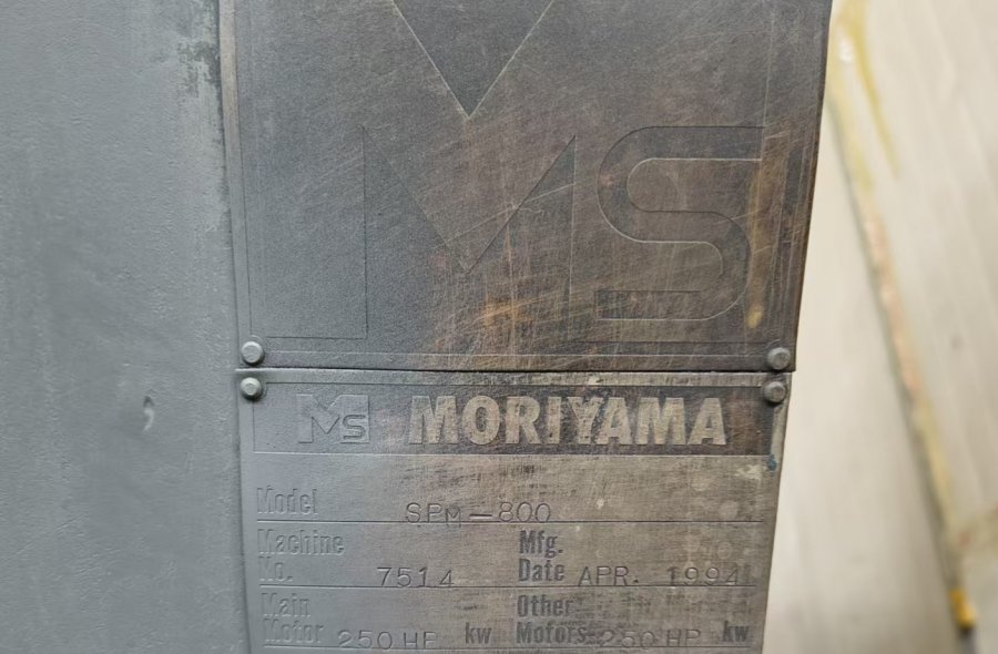 Used Japan MORIYAMA SPM-800 Two Roll Rubber Calender - DFTMC-2664