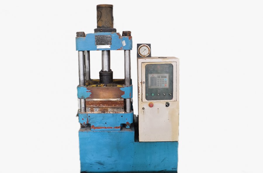 2 Sets Used 50T Curing Press  | Hydraulic Molding Press 390×390mm-2676