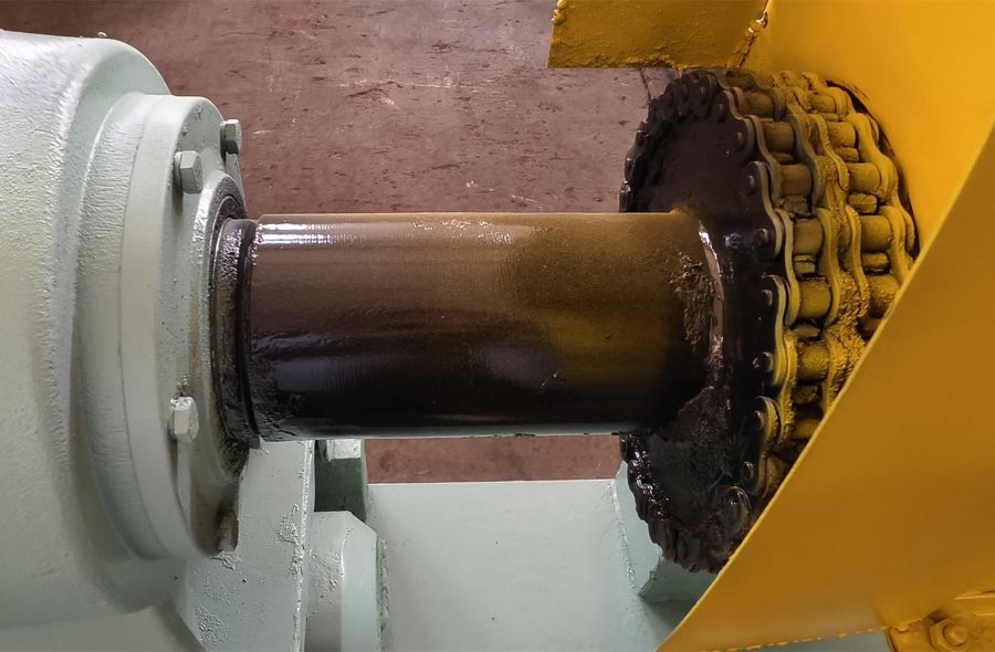 Used 5.5kW Two-Roll Rubber Calender with Top Batch-Off-2687