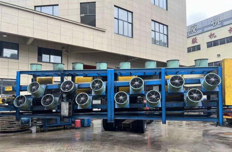 Used 10m Rubber Sheet Cooling Line | Dalian General, DFTMC-2723