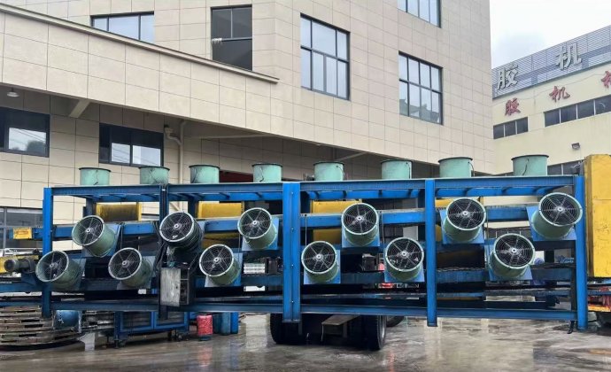 Used 10m Rubber Sheet Cooling Line | Dalian General, DFTMC