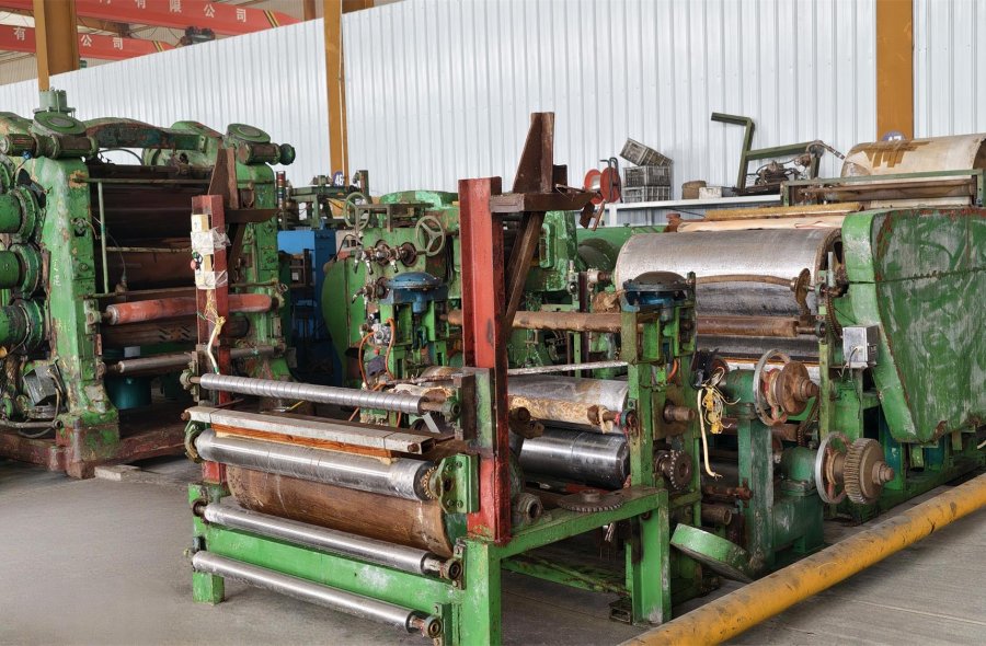 XY-4S360X1120 4‑Roll Calender｜Shanghai Rubber Machinery Works｜Complete Rubber Sheet Calendering Line-2796