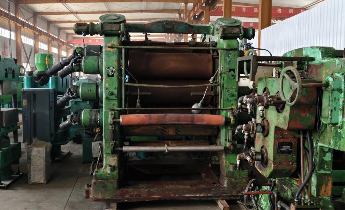 XY-4S360X1120 4‑Roll Calender｜Shanghai Rubber Machinery Works｜Complete Rubber Sheet Calendering Line