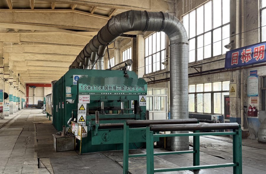 Used 1.8m×10m Steel Cord Conveyor Belt Production Line | DFTMC Used Processing Equipment-2880