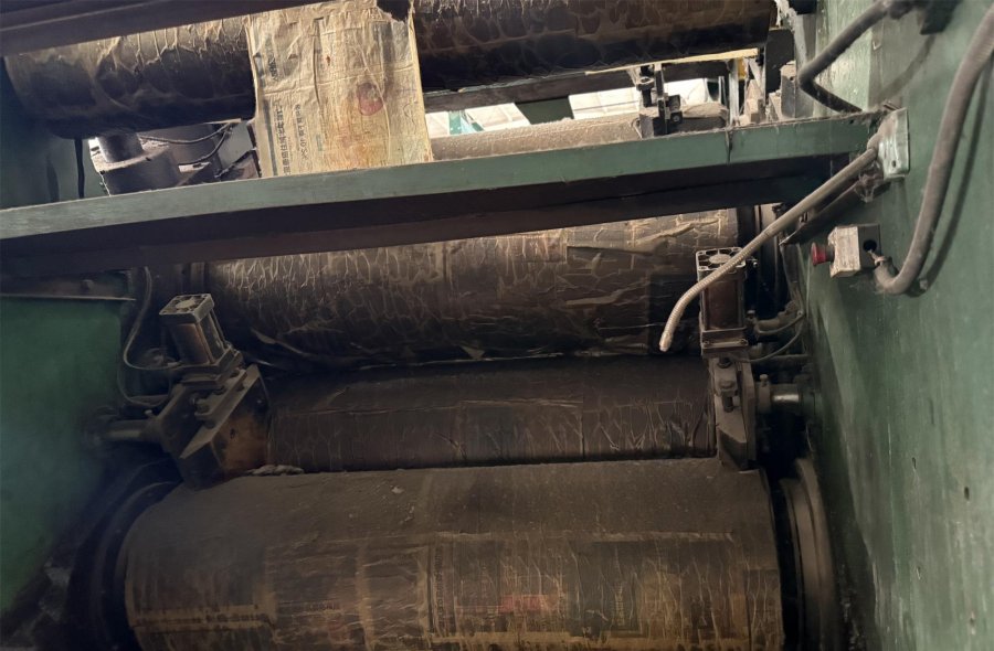 Used Dalian Rubber S-type 4-Roll Rubber Calender Machine For Sale-2892