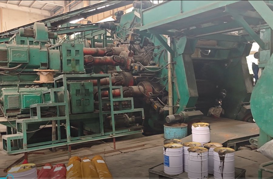 High Quality Used Four Roller S shape Dalian Calender for sale.-2896