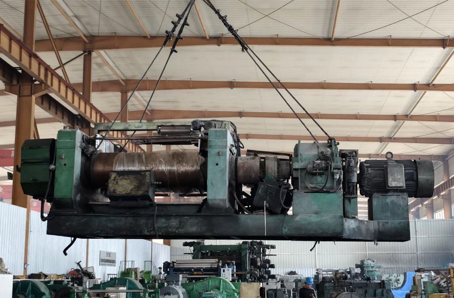 Used Taiwan KNEADER 22” Open Mixer For Sale, 1680mm Extended Roller-3136