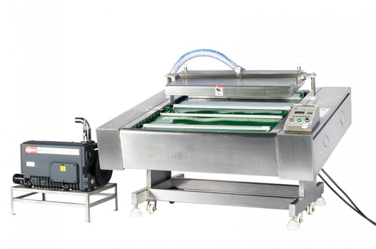 Double Sealing Line Rolling Belt Automatic Vacuum Packaging Machine-123