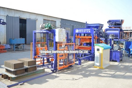 QT4-15 Automatic concrete block making machine for Brasil market
