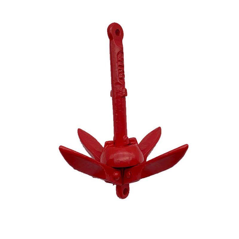 Custom Marine Hardware Red Painted Folding Umbrella Anchor-195