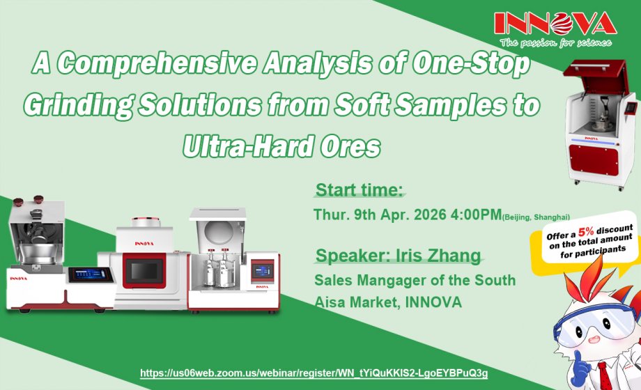 Exciting Webinar: One-Stop Grinding Solutions for Every Material