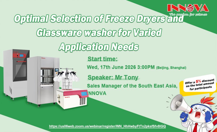 We’re Hosting a Webinar: Choosing the Right Freeze Dryer & Glassware Washer