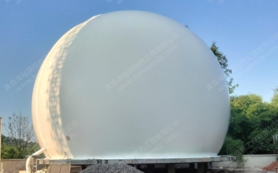 1500m³ double membrane biogas holder project